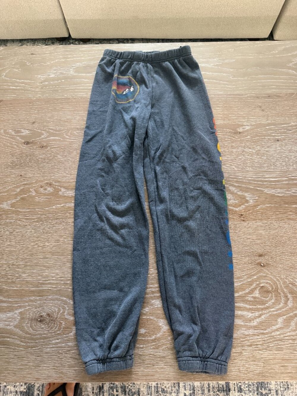 Girls Aviator Nation dark blue pull on sweatpants joggers size 12